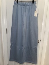 Good American Crystal Wide Leg Sweatpants Size XS