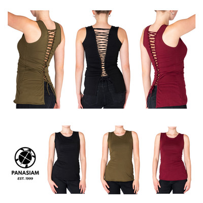 PANASIAM Ripped Top VIVA - Cut-Out Sommertop Sexy Tanktop mit Rückenausschnitt