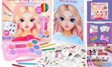 Make-up Artist. 3 in 1 Fun Makeup, Sticker, Coloring Kit, Includes Color