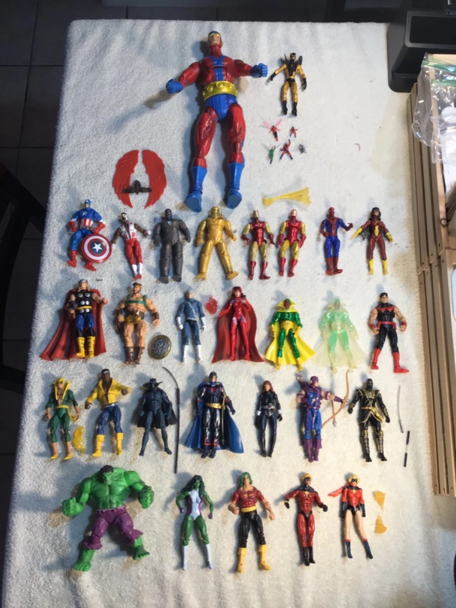 Lot De 10 Figurines QUICK Marvel Et DC Comics - Super Héros En Plastique - NEUVES