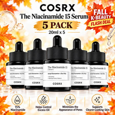 COSRX The Niacinamide 15 Serum 20ml x5 Pack Oil Control Pore K-Beauty NEW SEALED