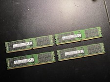 Lot of 4x Samsung 32GB 2Rx4 PC4-2400T-Ra1-11-DC0 ECC Server Memory Working Pull