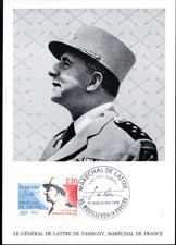 2611+ FDC CARTE  1er JOUR     CENTENAIRE M. DE LATTRE DE TASSIGNY