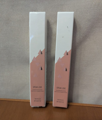 LOT Of 2, NEW LYS BEAUTY Speak Love Lip Plumping Lip Balm; Truthful (nude) shade