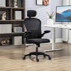 Vinsetto Mesh Office Chair with Headrest, 4D Lumbar Support, Black
