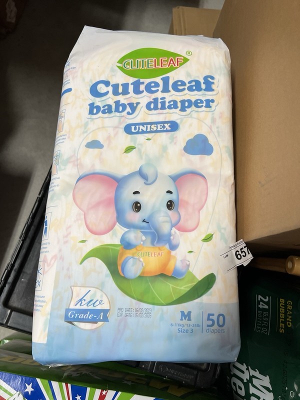 Cuteleaf Baby Diaper Size medium 50 Count