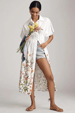 New Anthropologie The Tobie Shirt Dress by Exquise size MP