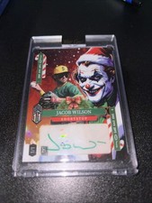 Jacob Wilson Wild Card Auto Joker Holiday Green Auto True 1 Of 1 Athletics