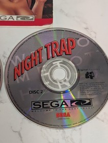 Night Trap (Sega CD, 1992) &mdash; Authentic Disc 1&2 Set,  Tested - Discs And Manual