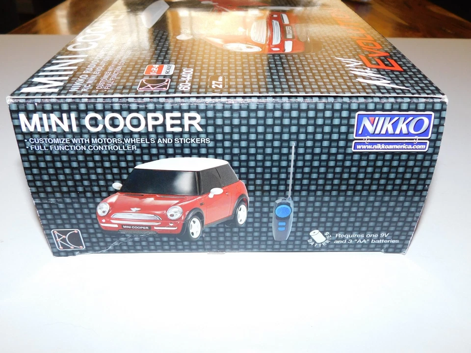 2004 NIKKO 1:24 Mini Copper - Mini Evolution R/C Car (49MHz) - NEW In Open Box! - Image 3 of 4