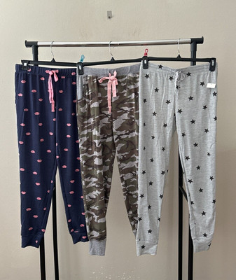 Lot of 3 Jenni by Jennifer Moore Sz S Jogger Elastic Waist Pajama Pants Bundle