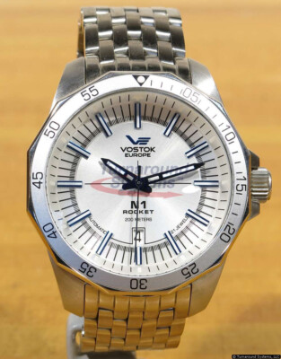 Vostok Europe N1 Rocket On Bracelet, Big, Beautiful!  Used