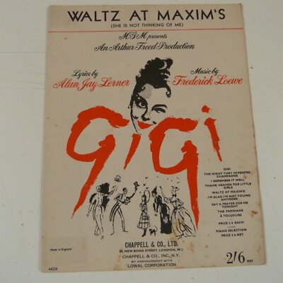 Klavier Solo WALZER AT MAXIM's aus GiGi Musical, F. Loewe 1957