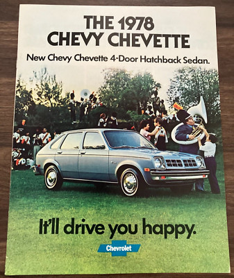 1978 Chevy Chevette - Vintage 12-Page Chevrolet Dealer Sales Brochure Catalog NM