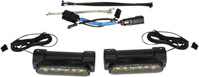 Custom Dynamics Black Engine Guard LED Lights for 2010-2013 Harley FLHX FLTRX