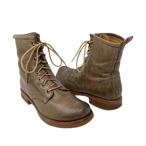 frye veronica suede combat boot