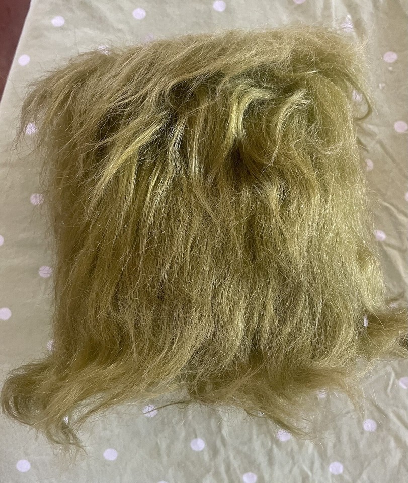 Tissue Box Cover Baby Doll Head Green Hair Kleenex Puffs Dispenser