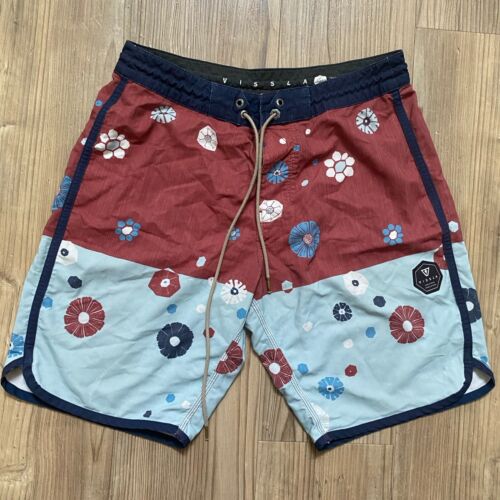 Vissla - Floral Upcycle Stretch Board Shorts Multicolor - 29" Check Measurements