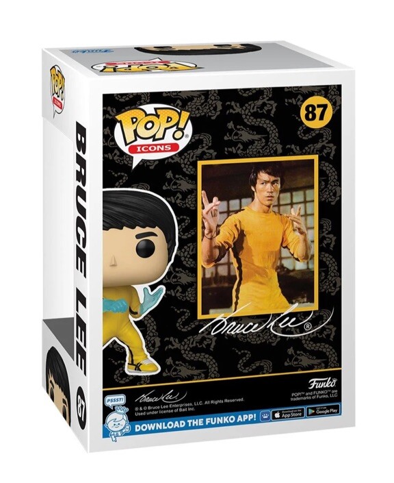 Funko Pop! Bruce Lee #87 Vinyl Figure - NEW 2024 - (PREORDER