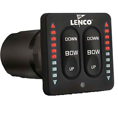 Lenco 15170-001 Electric Trim Tab Switch Kit for Single Actuator LED Indicator