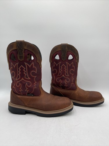 Wolverine Men's Rancher DuraShocks® Steel-Toe Wellington Brown/Red Size 8.5M