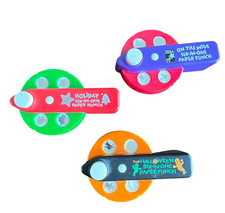 Lot of 3 - Troll 6-In-1 Paper Punch Holiday, Halloween,  Travel Designs