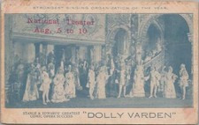 Postcard National Theatre Comic Opera Dolly Varden 1907 