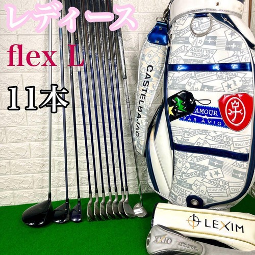 XXIO and others ladies club golf set 11 pieces with caddy bag right