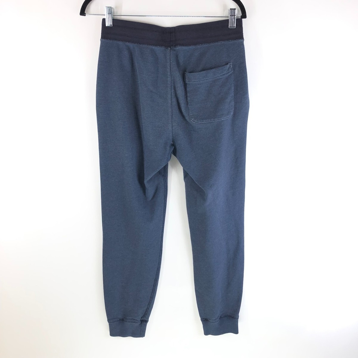 Uniqlo Mens Jogger Sweatpants Pockets Drawstring Pull On Navy Blue