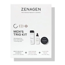 ZENAGEN Revolve Men's Trio Kit for Fine  Visibly Thinning Hair Shampoo  Densif