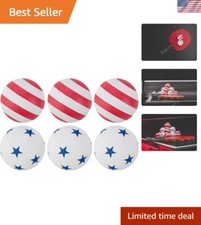 Patriotic Ping Pong Ball Set - 6-Pack Regulation Size Table Tennis Balls