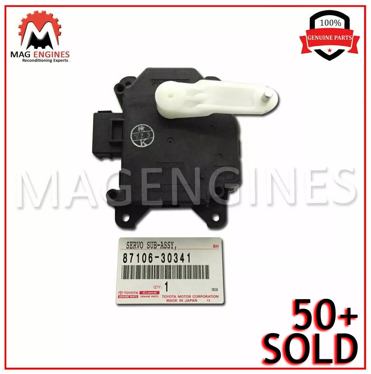 87106-30341 GENUINE OEM SERVO SUB-ASSY, DAMPER (FOR AIRMIX