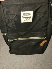 Adventure By Moskka Diaper Backpack Designer Baby Black Opens Wide