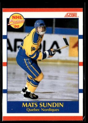 1990-91 Score NHL Prospects Mats Sundin Rookie #398 | eBay