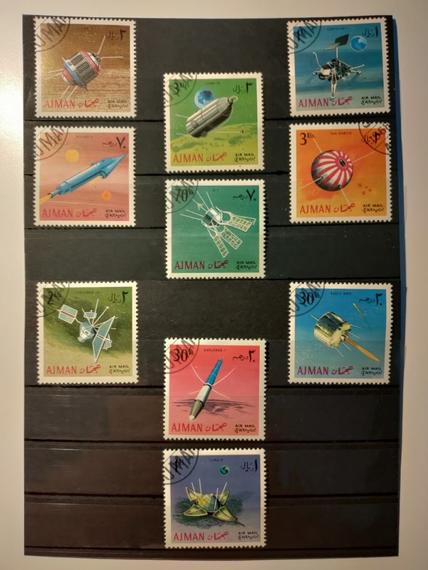 1968 Ajman Stamps(Space),CTO,NH,OG