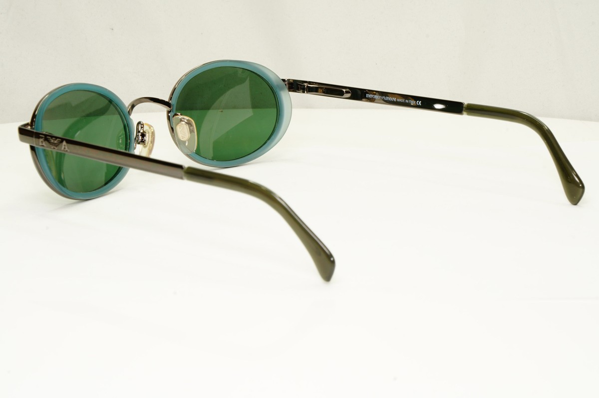 小物 \"Empolio Armani\" sunglasses archive Emporio Armani Y2K 203-S Skinny Blue Tinted Lens Metal Frame