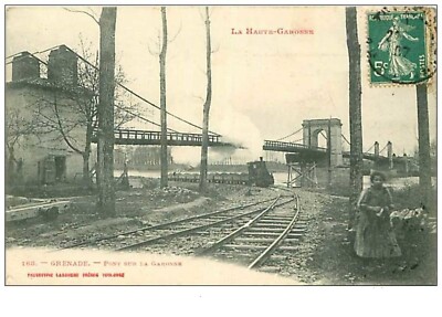 31.GRENADE.n°7.PONT SUR LA GARONNE.TRAIN