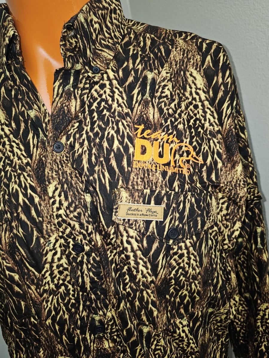B7 Feather Flage Camo Shirt Mens XL Vented Hunting Team