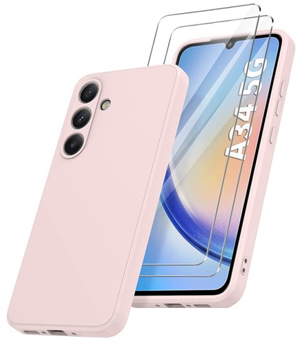 Pack Coque Silicone Rose + Verre Trempé Pour POCO X5 Pro 5G - Little Boutik