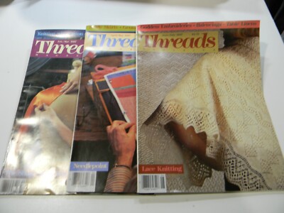 Threads Magazine 3 Issues Feb/Mar, April/May, June/July 1987