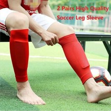2 Pairs Soccer Leg Sleeve Adult Youth Football Sport Compression Calf Sleeves