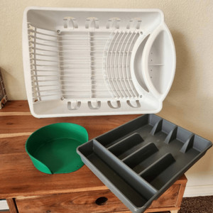 Sterilite dish rack ikea dog food scoop kitchen bundle utensils cutlery drawer o