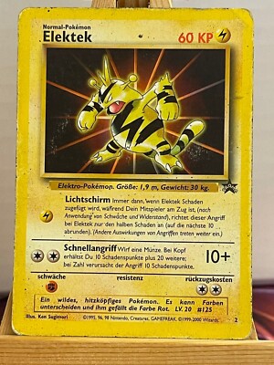 Elektek Blackstar Promo 2 Kino Deutsch VG Pokemon