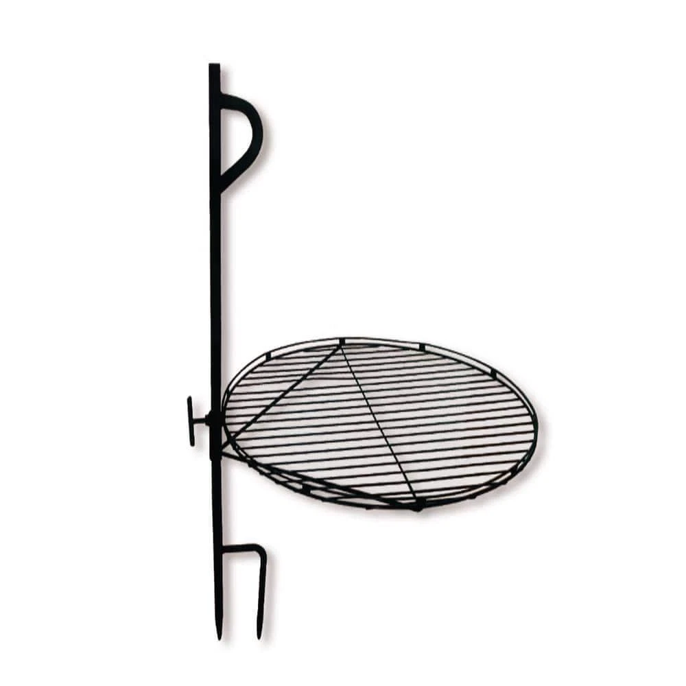 Portable Charcoal Campfire Grill Stake - Backyard Expressions, Black