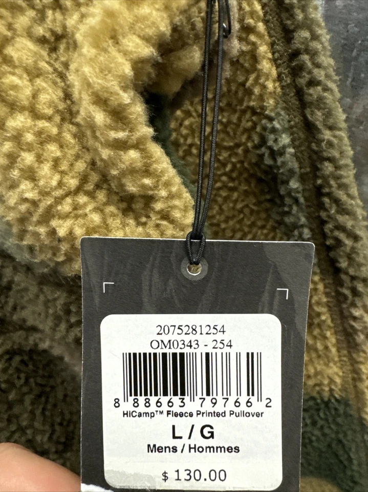 Pullover polar Mountain Hardwear HiCamp para hombre grande verde tostado camuflaje 1/2 cremallera nuevo Foto 4 de 4