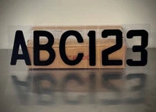 All BLACK 4" Changeable Plastic Outdoor Sidewalk SIGN LETTERS 272 font