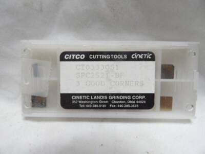 Citco Cutting Tools Carbide Inserts (3 Good Corners) SPC2521-BF