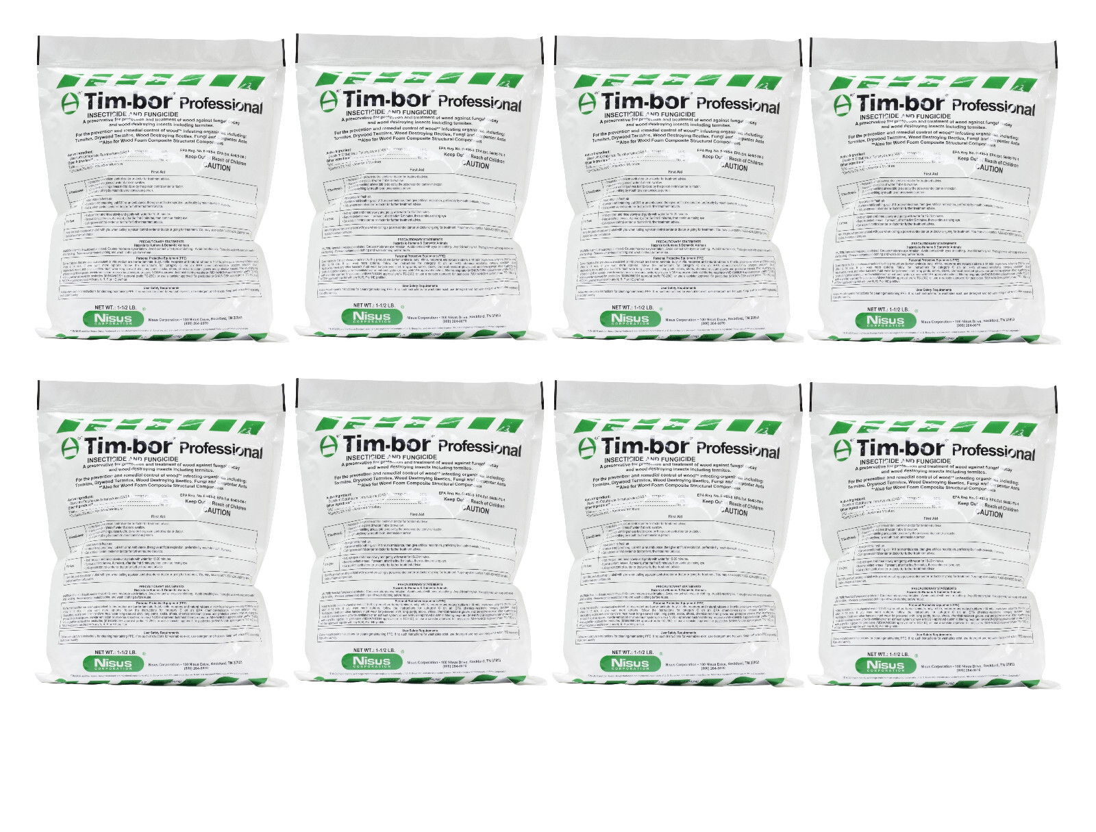 Timbor Professional Label Nisus Timbor Tim-bor Professional ( 8 x 1.5 lb Bags ) NOT FOR SALE TO ...