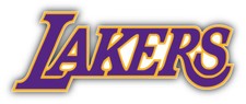 Los Angels Lakers NBA Basketball Slogan Bumper Sticker  - 3'', 5'', 6'' or 8''