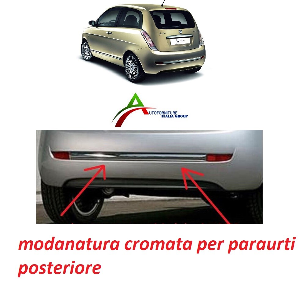 MERCEDES W211 CLASSE E Modanatura Cromata Paraurti Posteriore Sx Oem